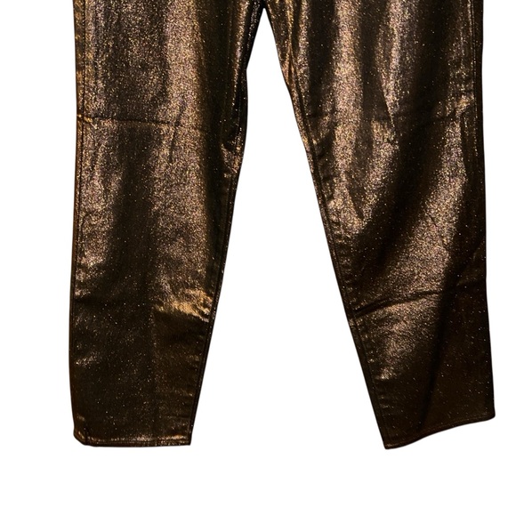 Old Navy Metallic Straight Leg Jeans - Black - Picture 4 of 8